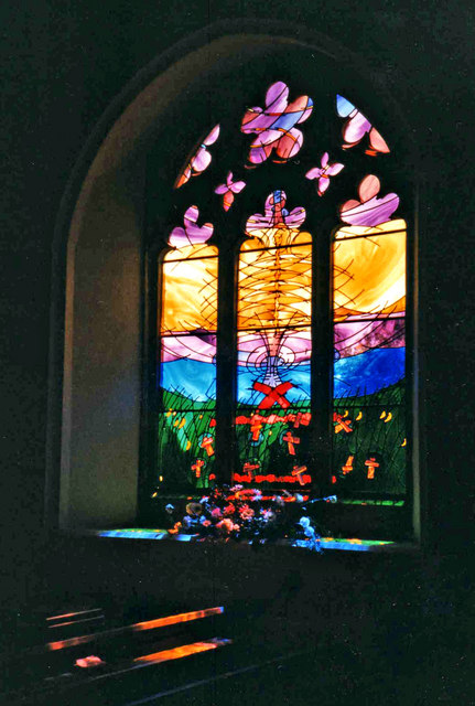 Stained Glass Window, St Mary's Church, Maldon, Essex